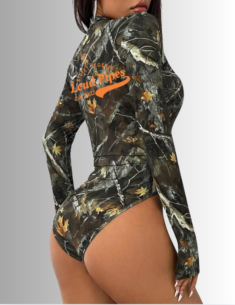 Real Woods Camou Bodysuit - orange