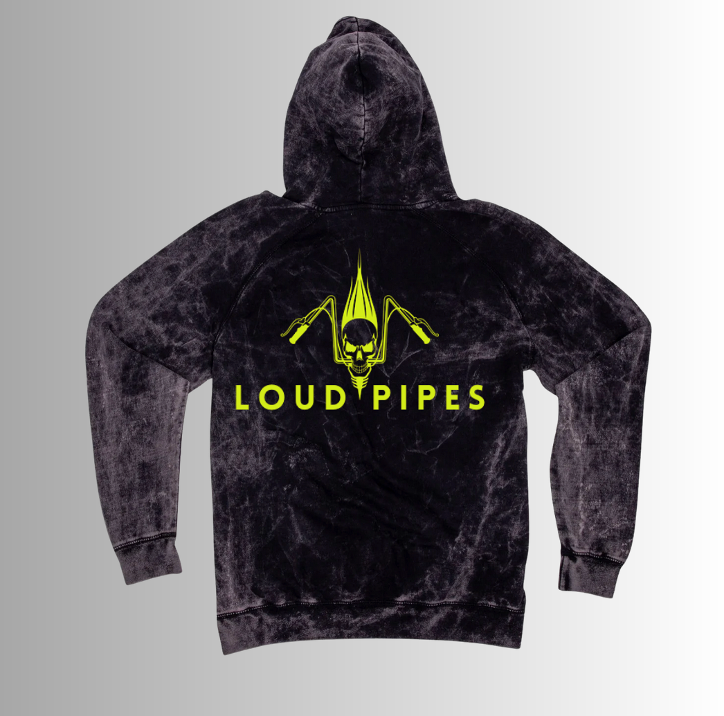 Splittin Lanes Vintage Hoodie - Lime