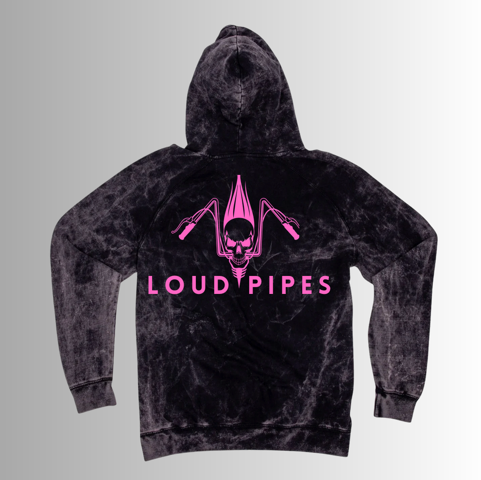 Splittin Lanes Vintage Hoodie - Pink