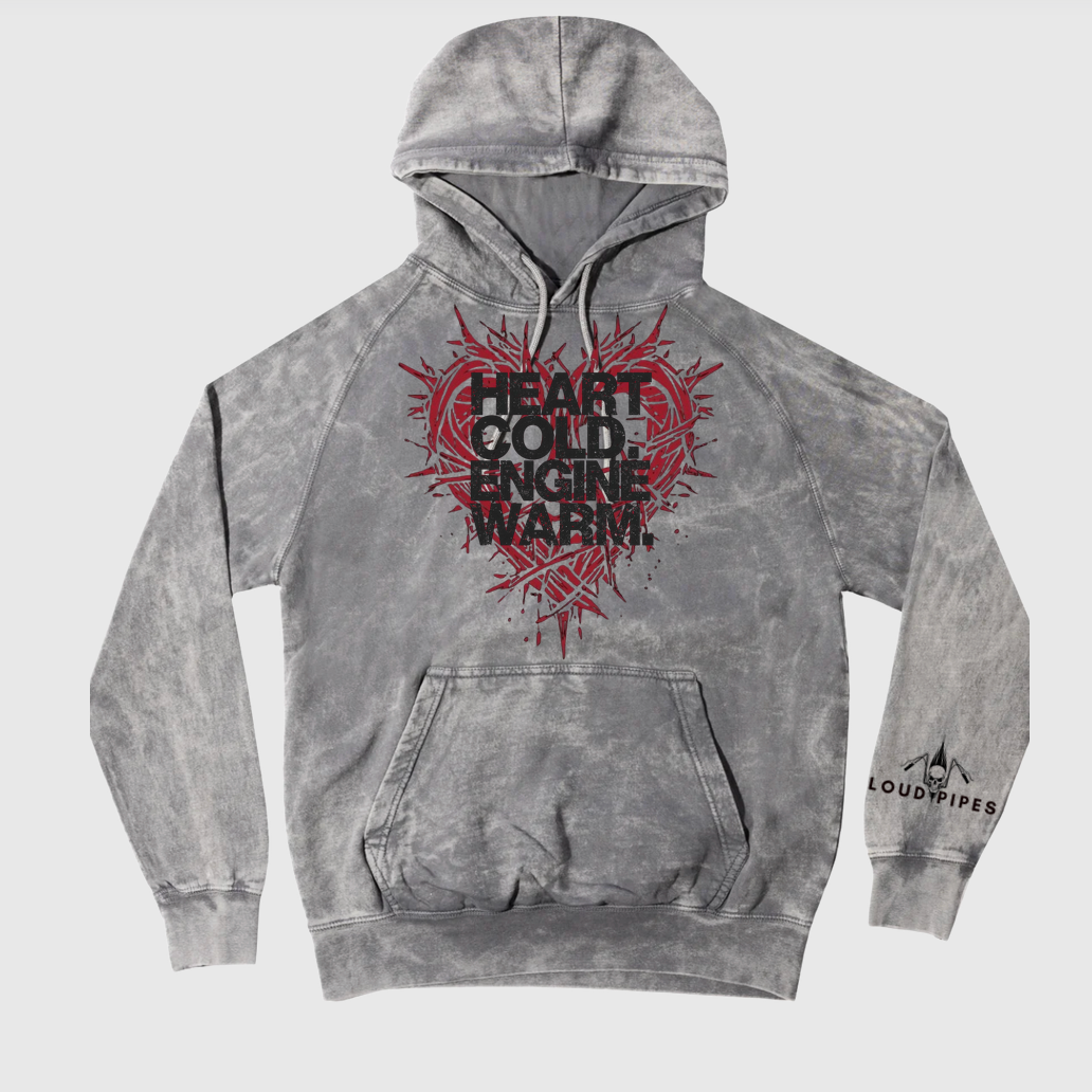 Heart Cold. Engine Warm - Vintage Hoodie
