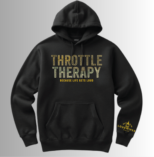 Throttle Therapy Hoodie - Gold / Black