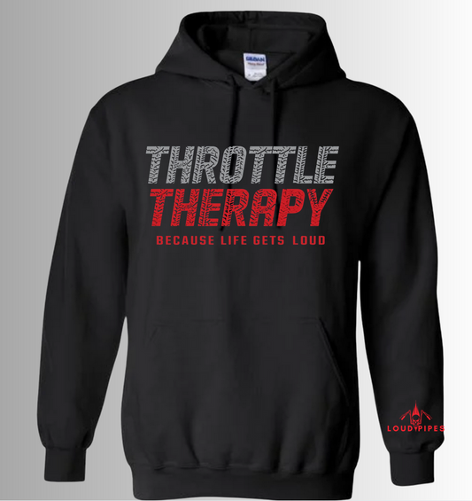 Throttle Therapy Hoodie - Red / Black