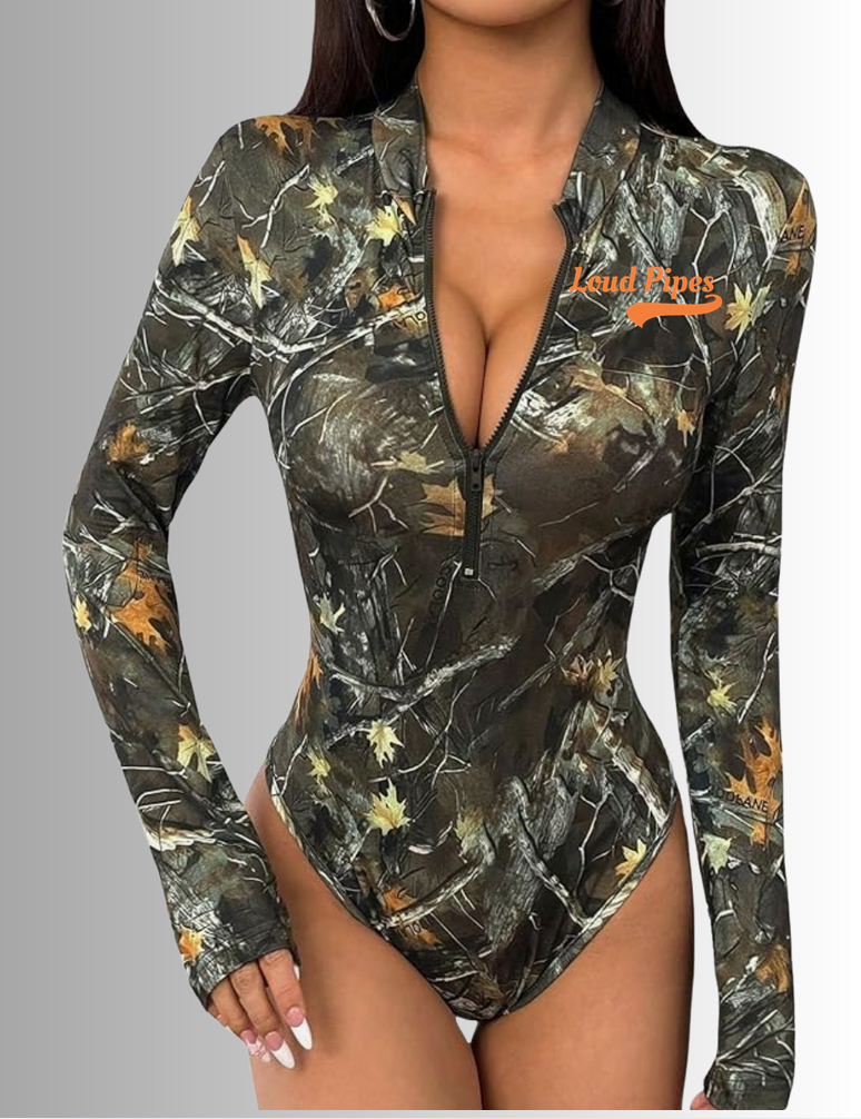 Real Woods Camou Bodysuit - orange