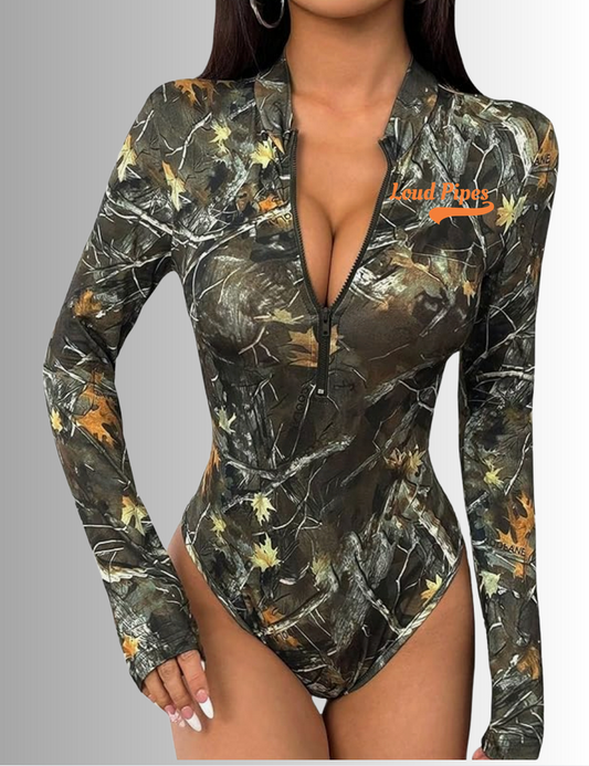 Real Woods Camou Bodysuit - orange