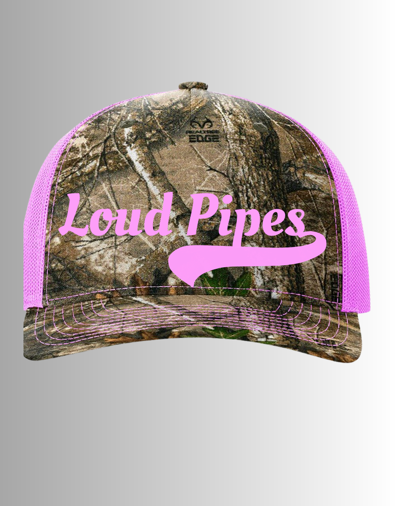 Real Woods Trucker Hat - hot pink
