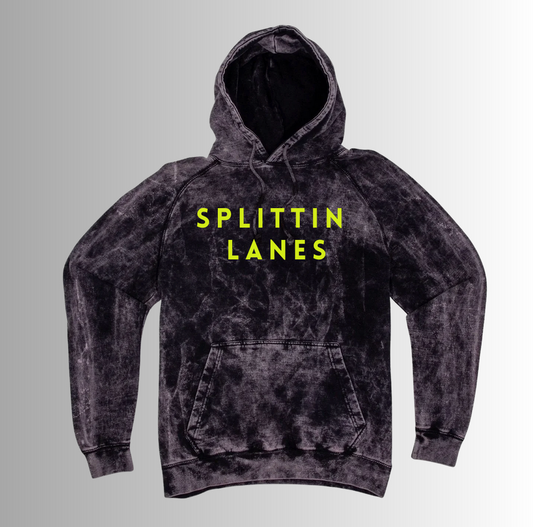Splittin Lanes Vintage Hoodie - Lime