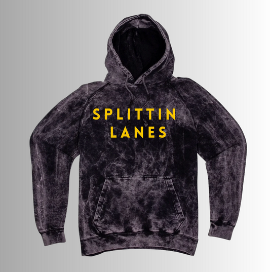 Splittin Lanes Vintage Hoodie - gold
