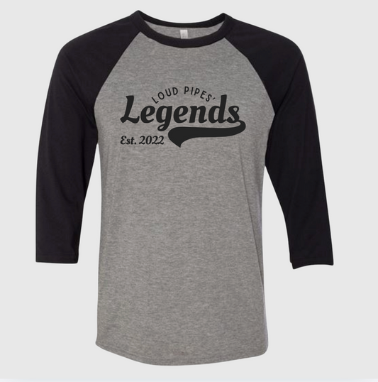 Loud Pipes Legends Baseball Tee