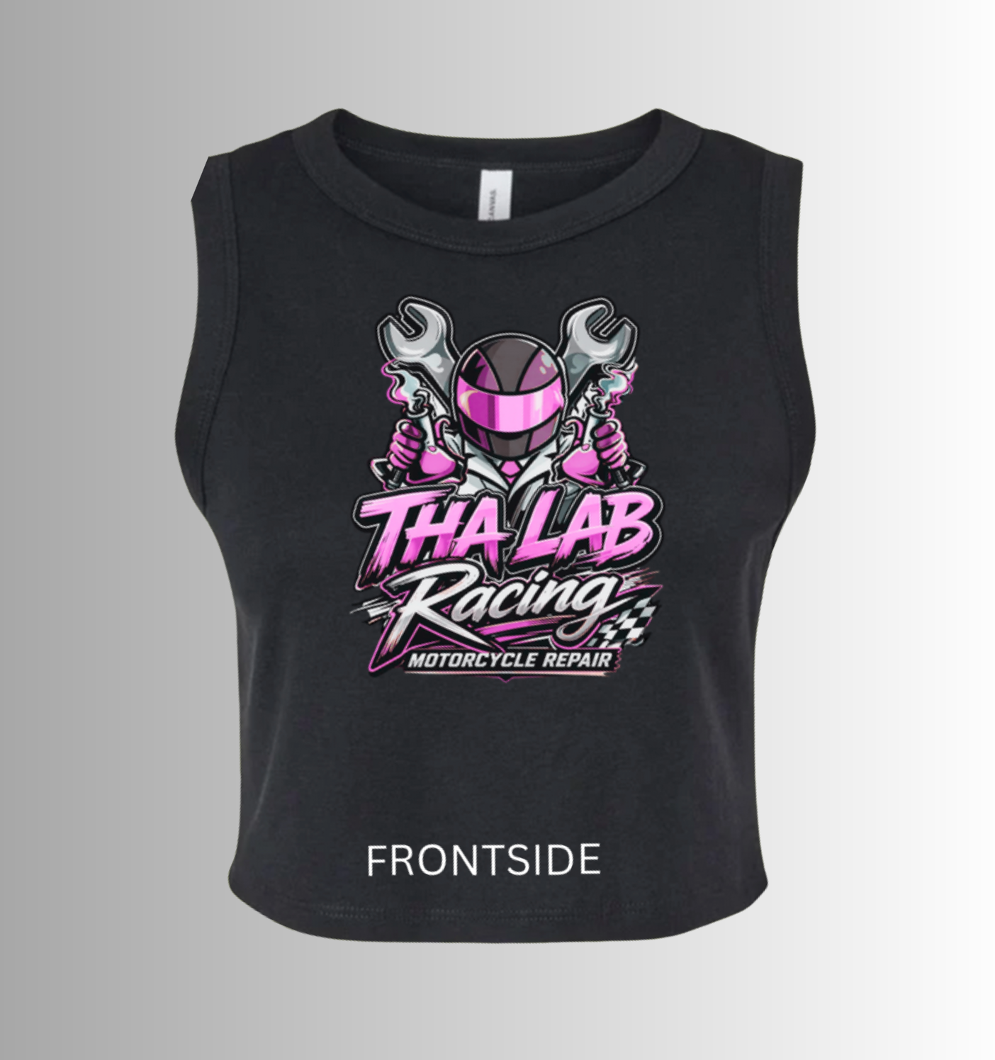 The Disrupt Crop Tank - Hyper Pink (Loud Pipes x Tha Lab)