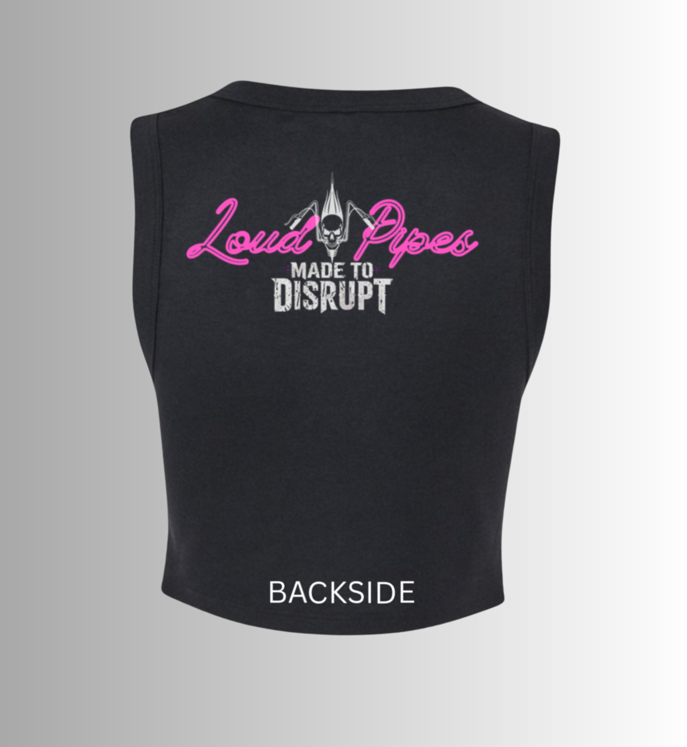 The Disrupt Crop Tank - Hyper Pink (Loud Pipes x Tha Lab)