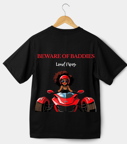 Beware of Baddie - red 3 wheels