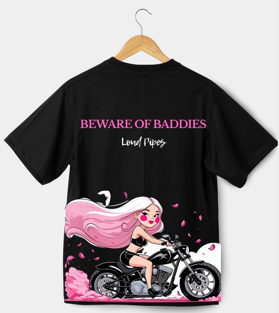 Beware of Baddie - pink hair