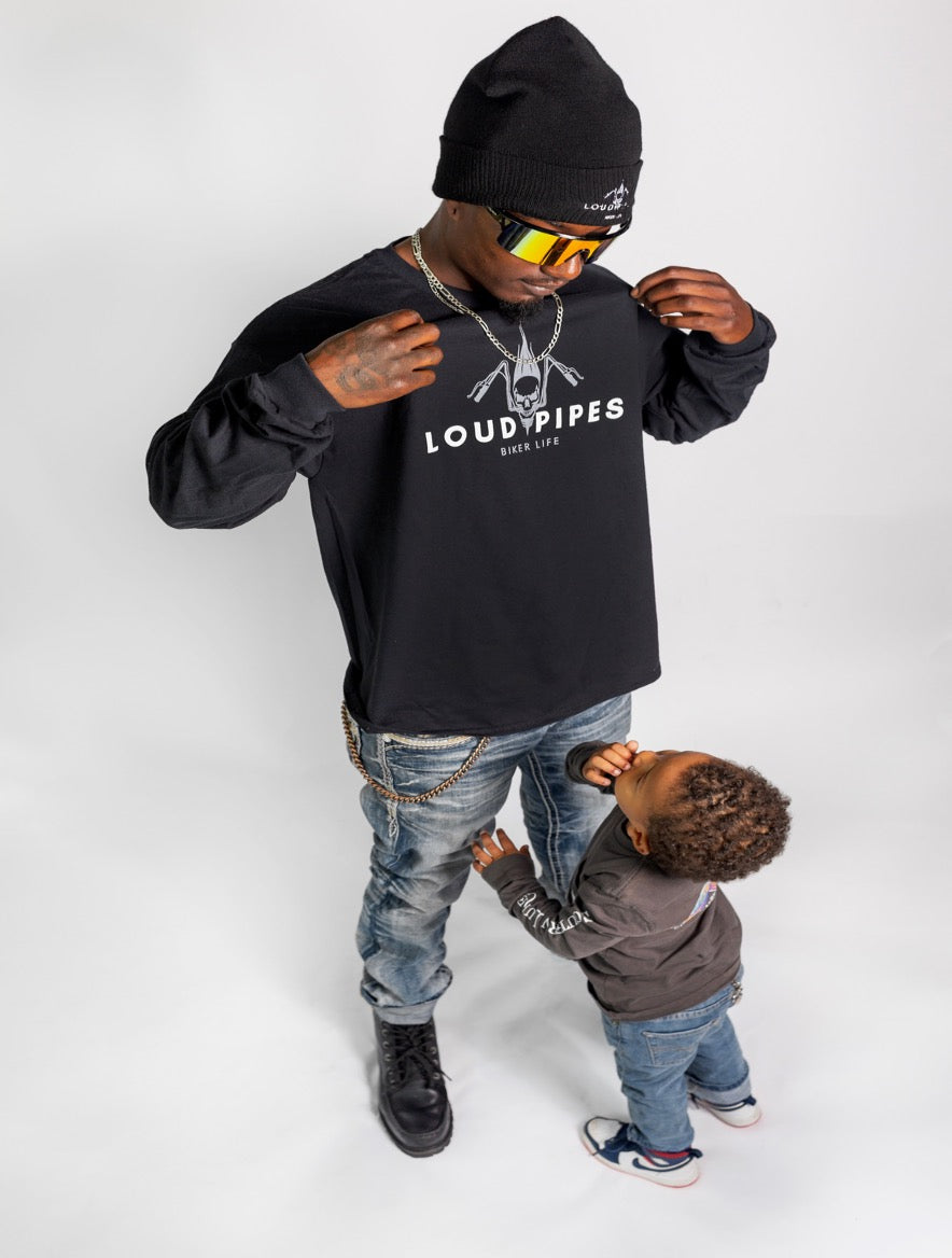 Loud Pipes Black Long Sleeve Tee