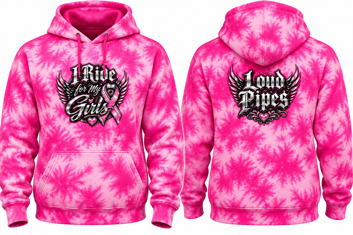 I Ride for My Girls Tie-Dye Hoodie