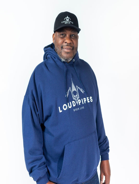 Loud Pipes Staple Hoodie- Navy