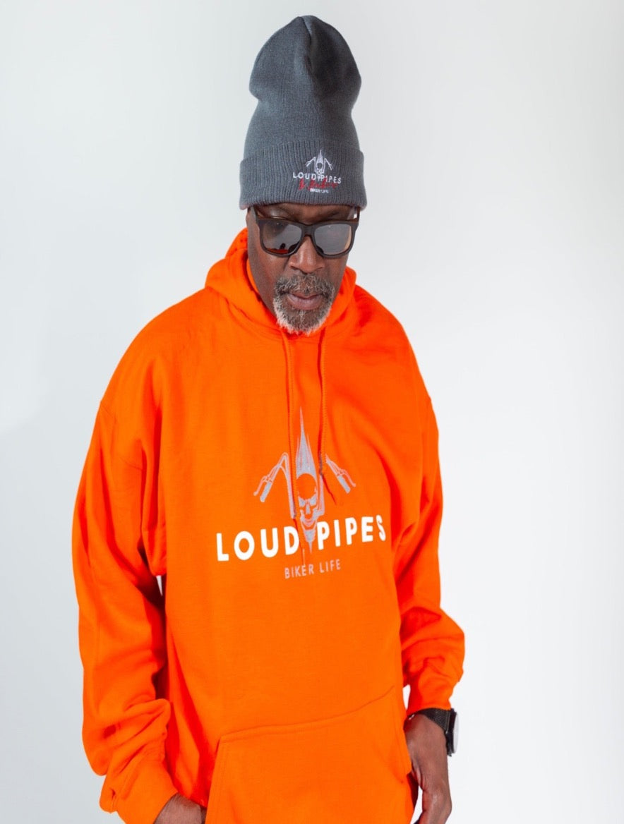 Loud Pipes Orange Staple Hoodie