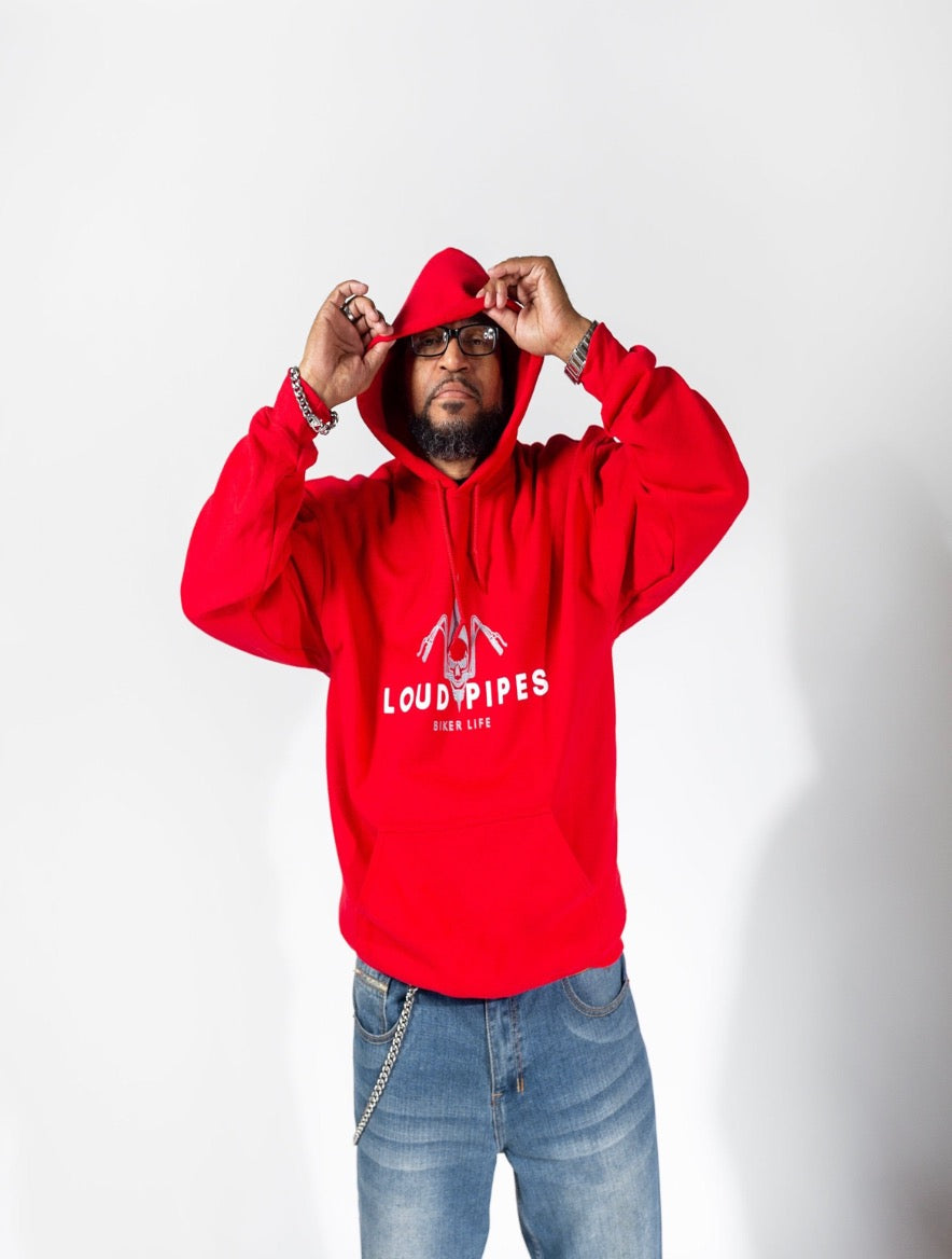 Loud Pipes Cherry Red Staple Hoodie